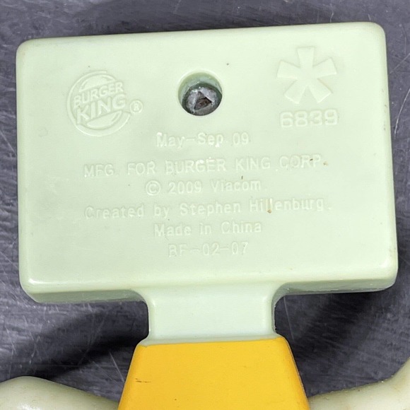 Spongebob Squarepants Toy Lot Squidward Puzzle Cube 2004 Burger King - Picture 7 of 8